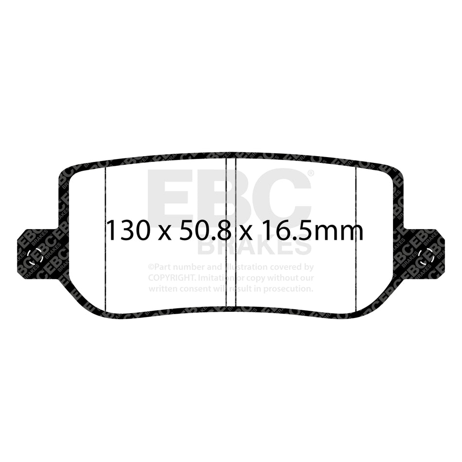 EBC Rear BlueStuff Brake Pads - Alpine A110 / Alpine A110 S (DP52375NDX) — view 2