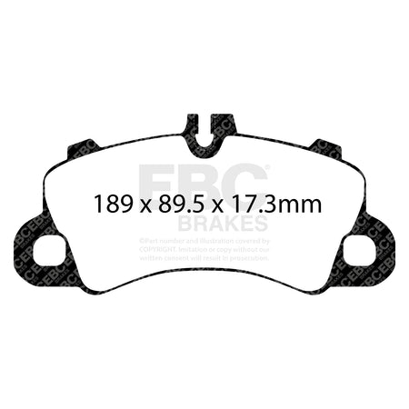 EBC Front YellowStuff Brake Pads - Porsche Cayenne (9YA) / Porsche Cayenne (9YB) (DP42379R) — view 2