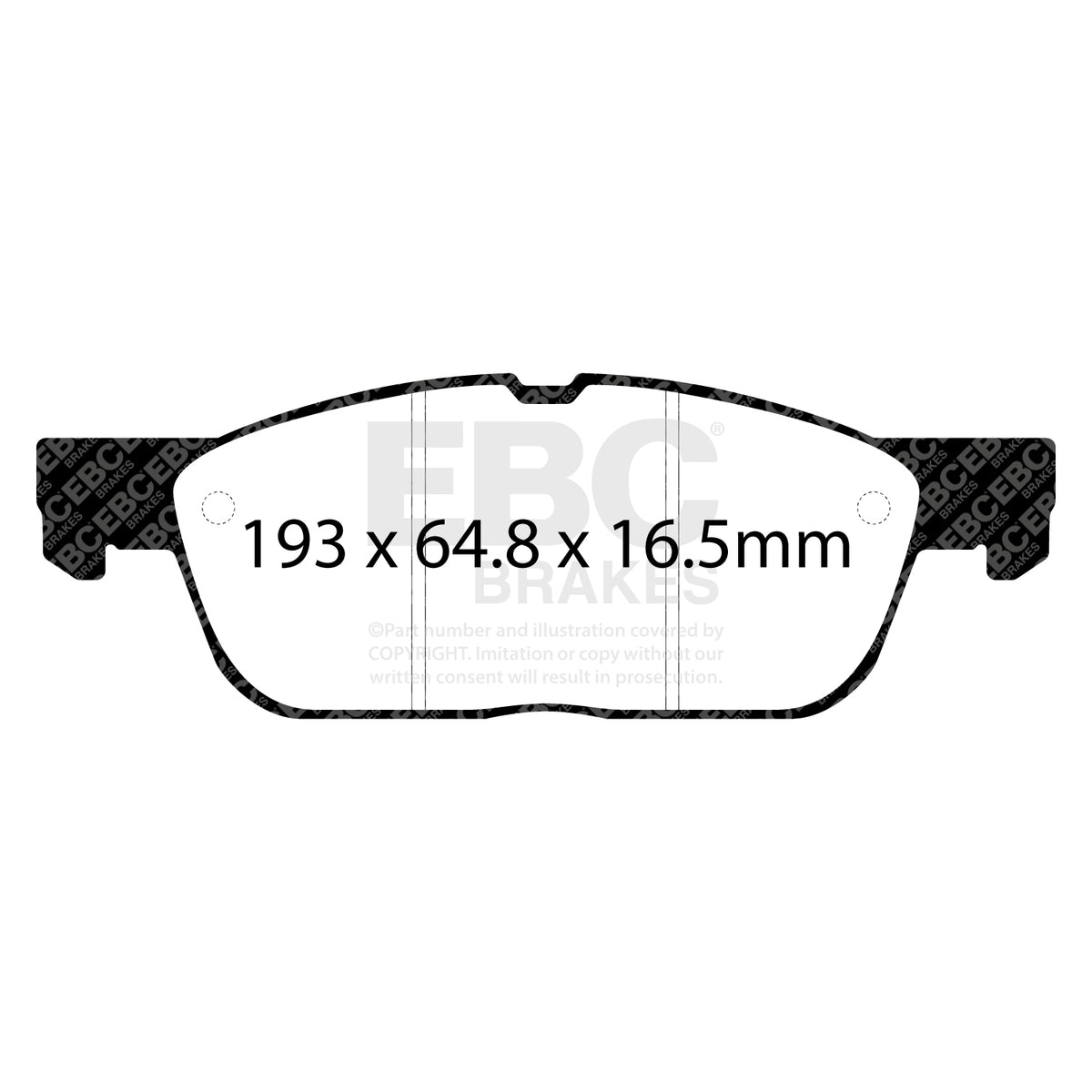 EBC Front BlueStuff Brake Pads - Ford Focus / Ford Kuga (DP52383NDX) — view 2