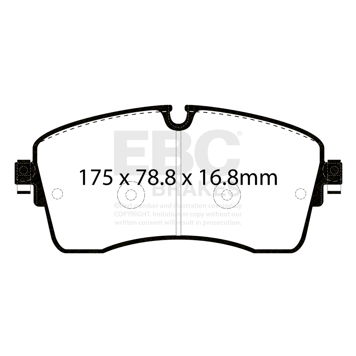 EBC Front YellowStuff Brake Pads - Land Rover Range Rover Sport / Land Rover Defender 110 (L663) (DP42385R) — view 2