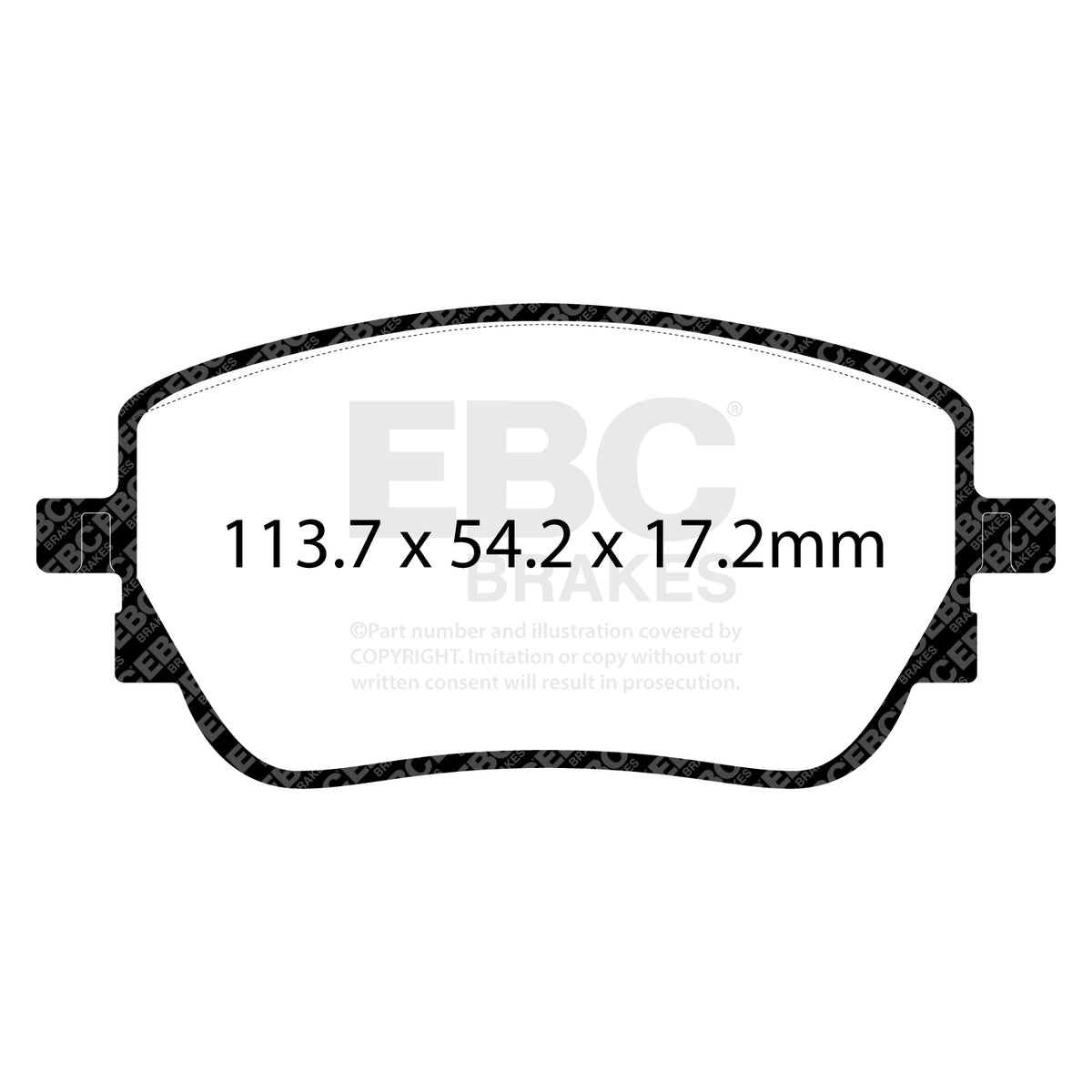 EBC Rear BlueStuff Brake Pads - Mercedes-Benz A-Class (W177) / Mercedes-Benz A-Class (V177) (DP52391NDX) — view 2