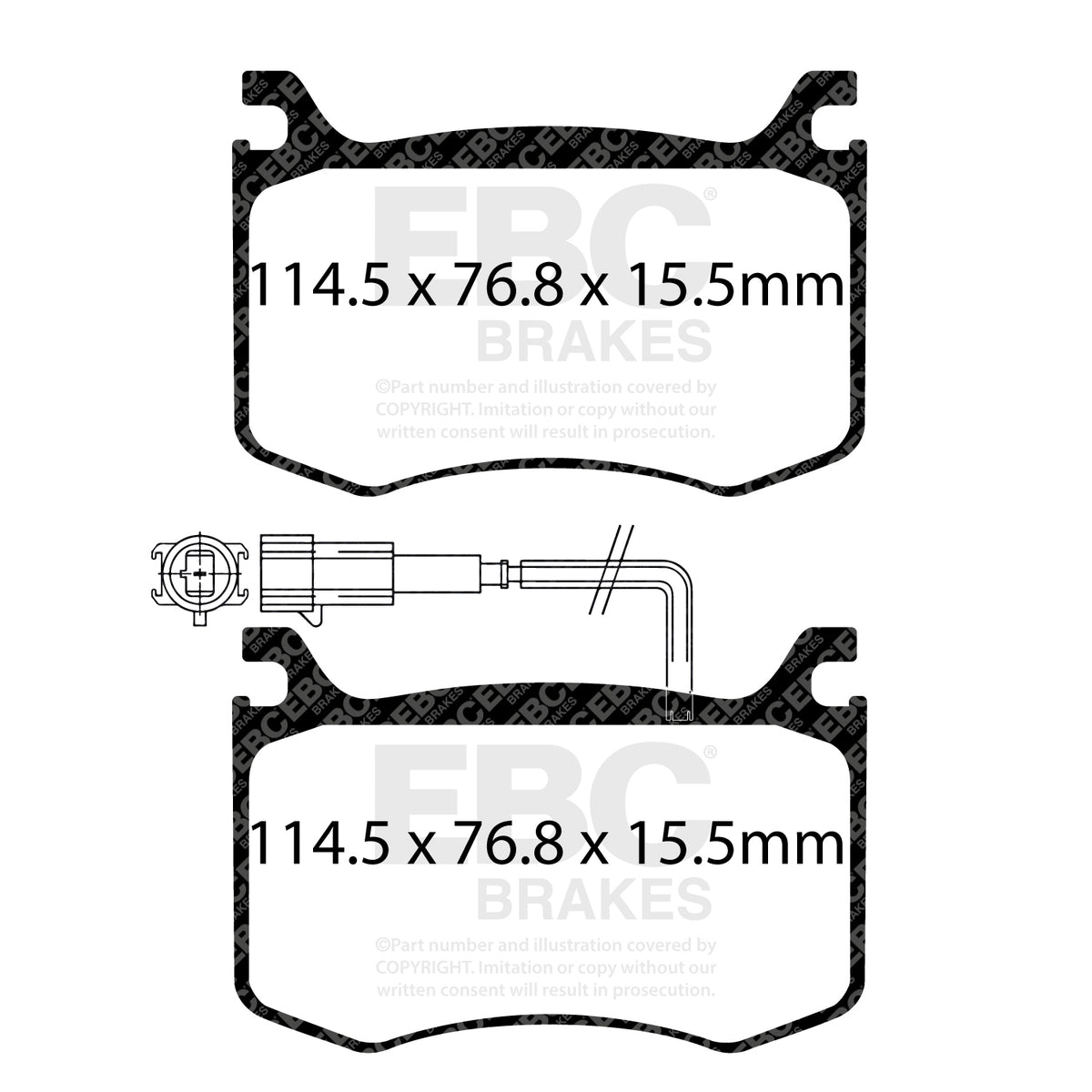 EBC Front Ultimax Brake Pads - Alfa Romeo Giulia (952) (DPX2392) — view 2