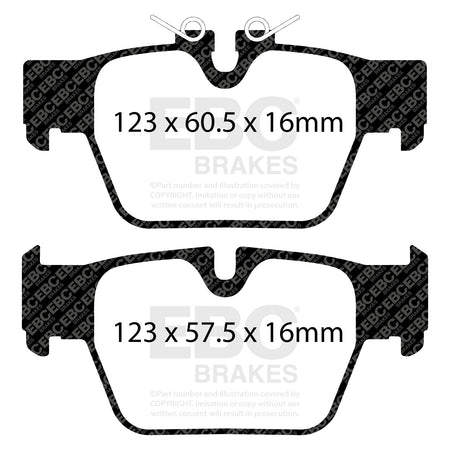 EBC Rear RedStuff Brake Pads - BMW 1 Series (xDrive F40) (DP32394C) — view 2