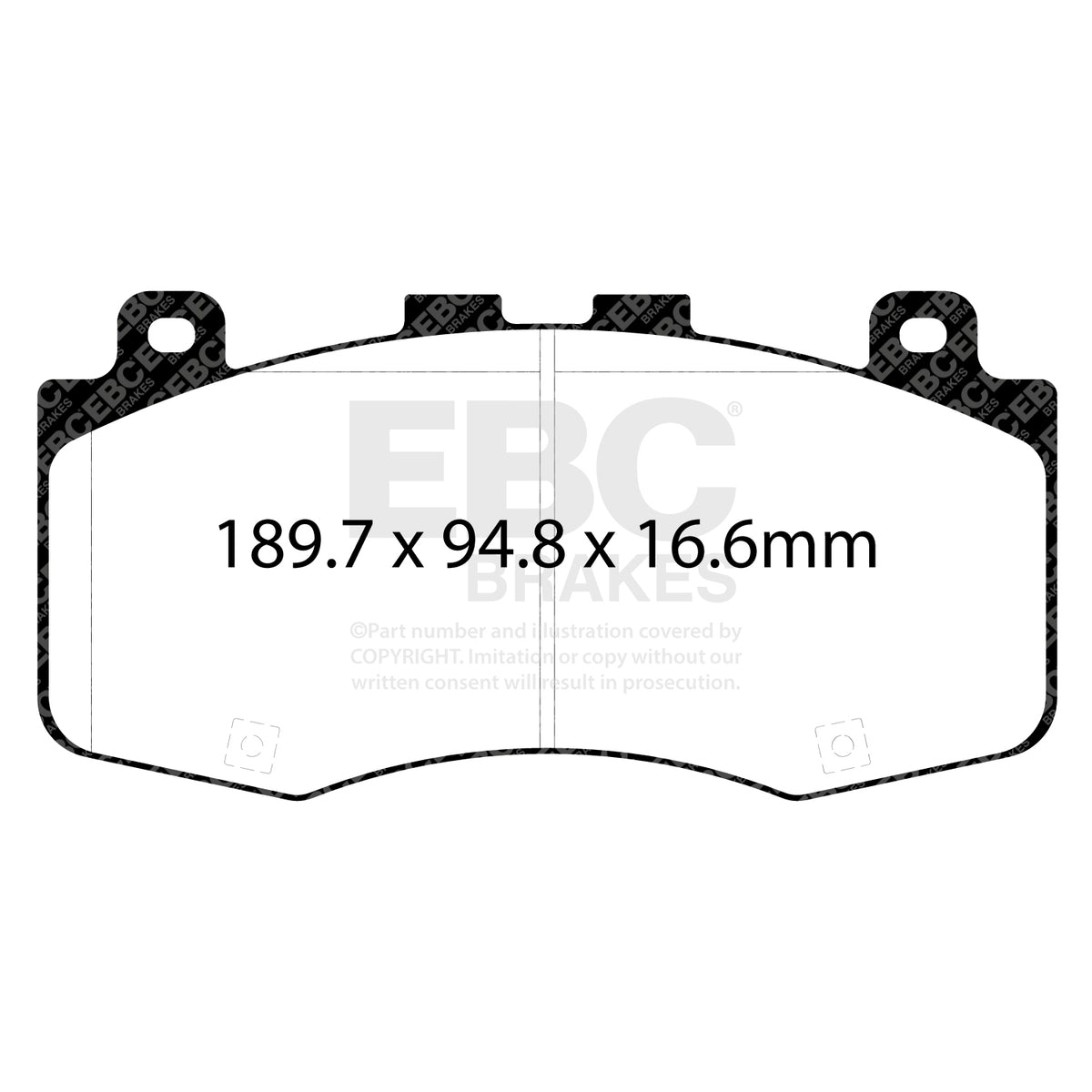 EBC Front BlueStuff Brake Pads - Jeep Grand Cherokee (DP52400NDX) — view 2