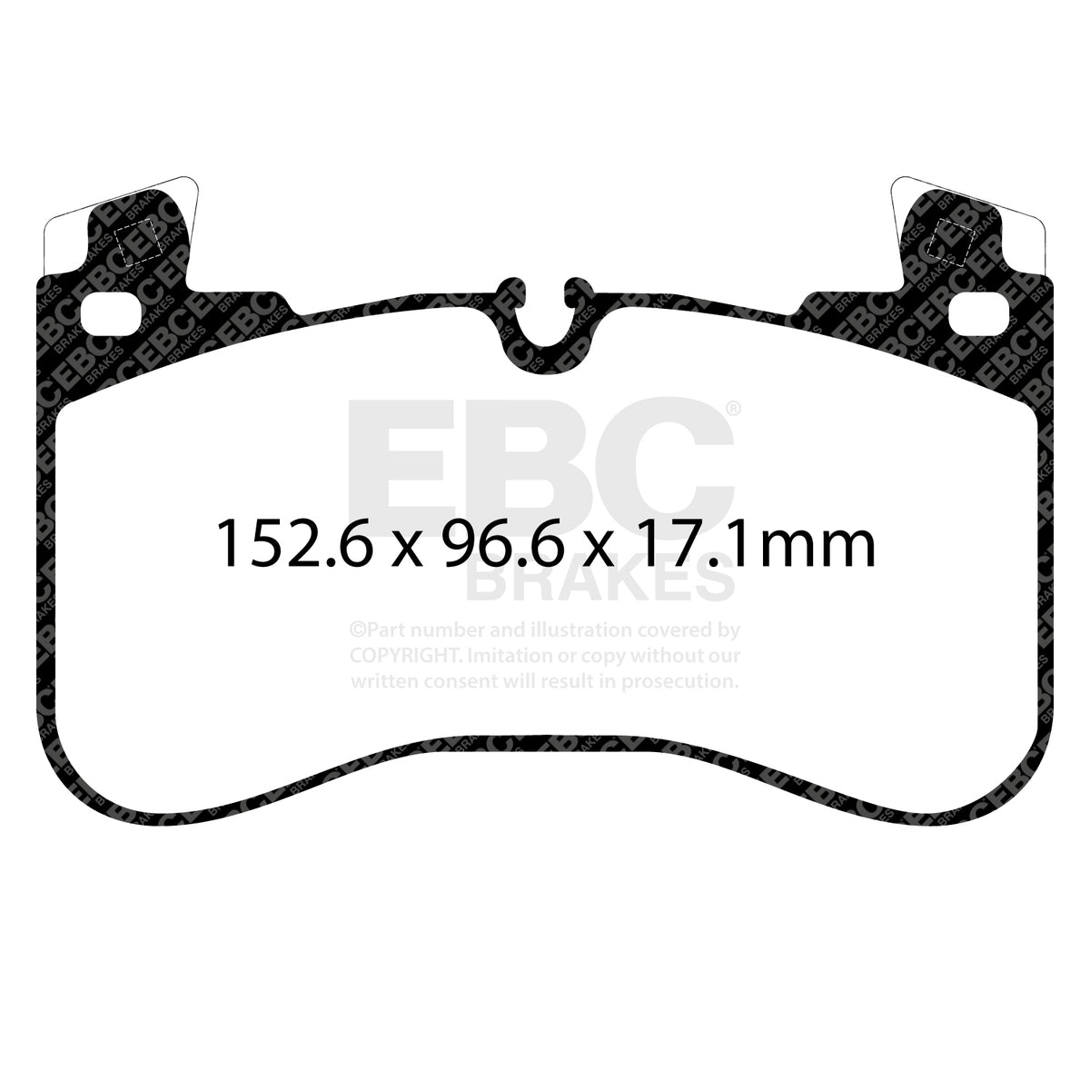 EBC Front GreenStuff Brake Pads - Land Rover Discovery 5 / Land Rover Defender 110 (L663) (DP62401) — view 2
