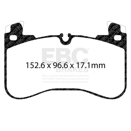 EBC Front Ultimax Brake Pads - Land Rover Discovery 5 / Land Rover Defender 110 (L663) (DPX2401) — view 2