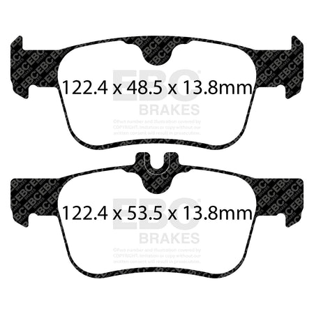EBC Rear YellowStuff Brake Pads - Honda Civic (10th Gen) / Honda Civic (11th Gen) (DP42402R) — view 2
