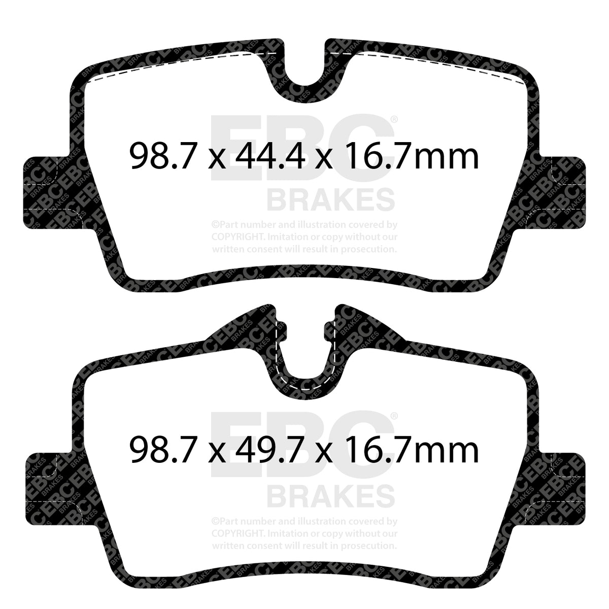 EBC Rear Ultimax Brake Pads - BMW 3 Series (G20) / BMW 3 Series (xDrive G20) (DPX2414) — view 2
