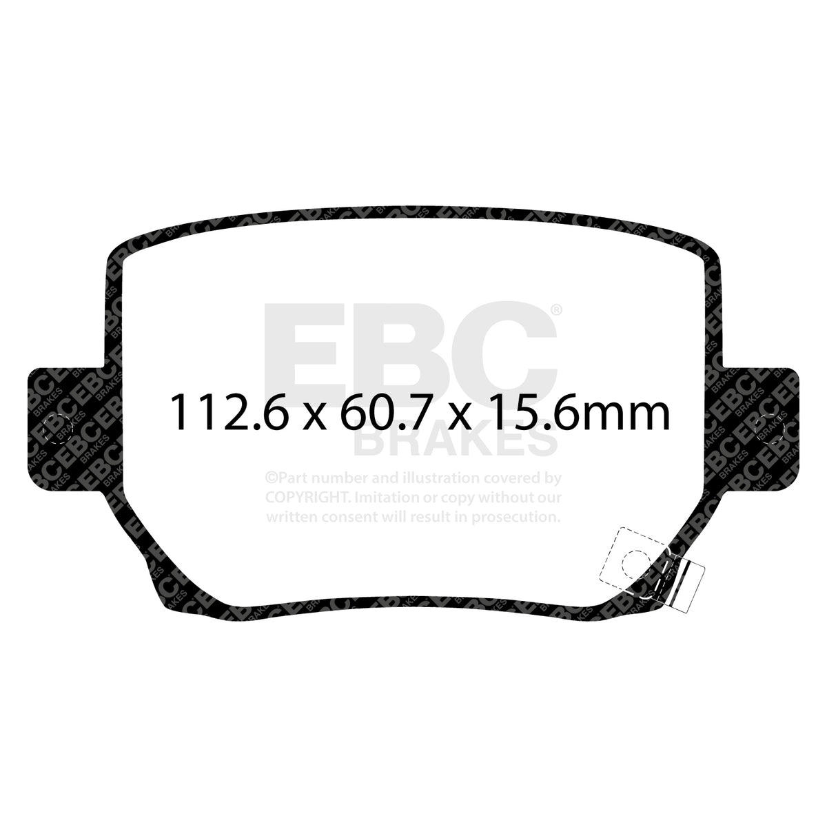 EBC Rear BlueStuff Brake Pads - Tesla Model 3 / Tesla Model Y (DP52419NDX) — view 2