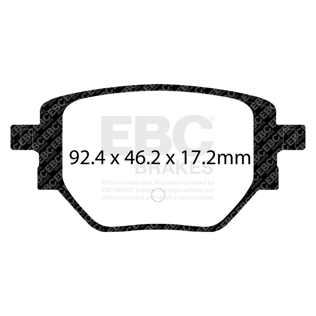 EBC Rear Ultimax Brake Pads - Opel Corsa (F) / Vauxhall Corsa (F) (DPX2428) — view 2