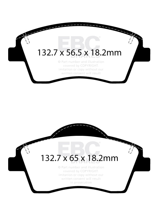 EBC Front Ultimax Brake Pads - Volvo Xc40 (DPX2429)