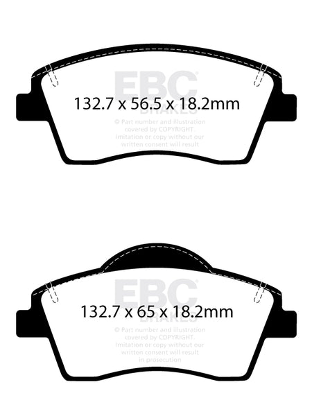 EBC Front Ultimax Brake Pads - Volvo Xc40 (DPX2429)