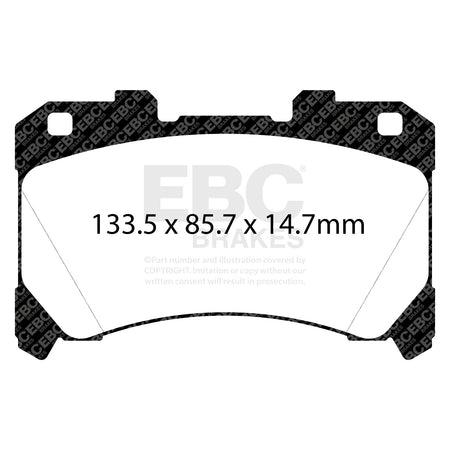 EBC Front YellowStuff Brake Pads - Toyota Gr Yaris (DP42430R) — view 2