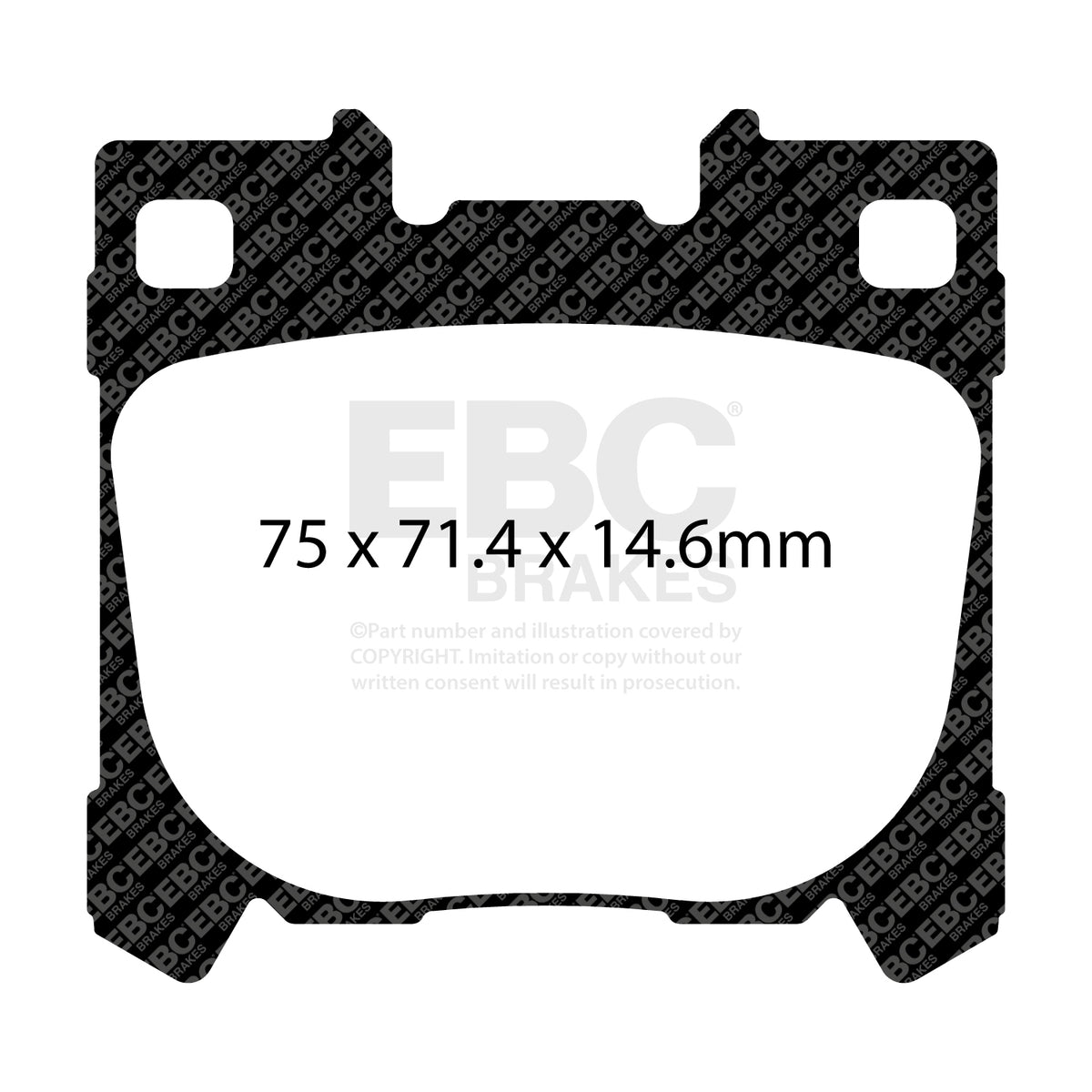 EBC Rear BlueStuff Brake Pads - Toyota Gr Yaris / BMW 3 Series (E46) (DP52431NDX) — view 2