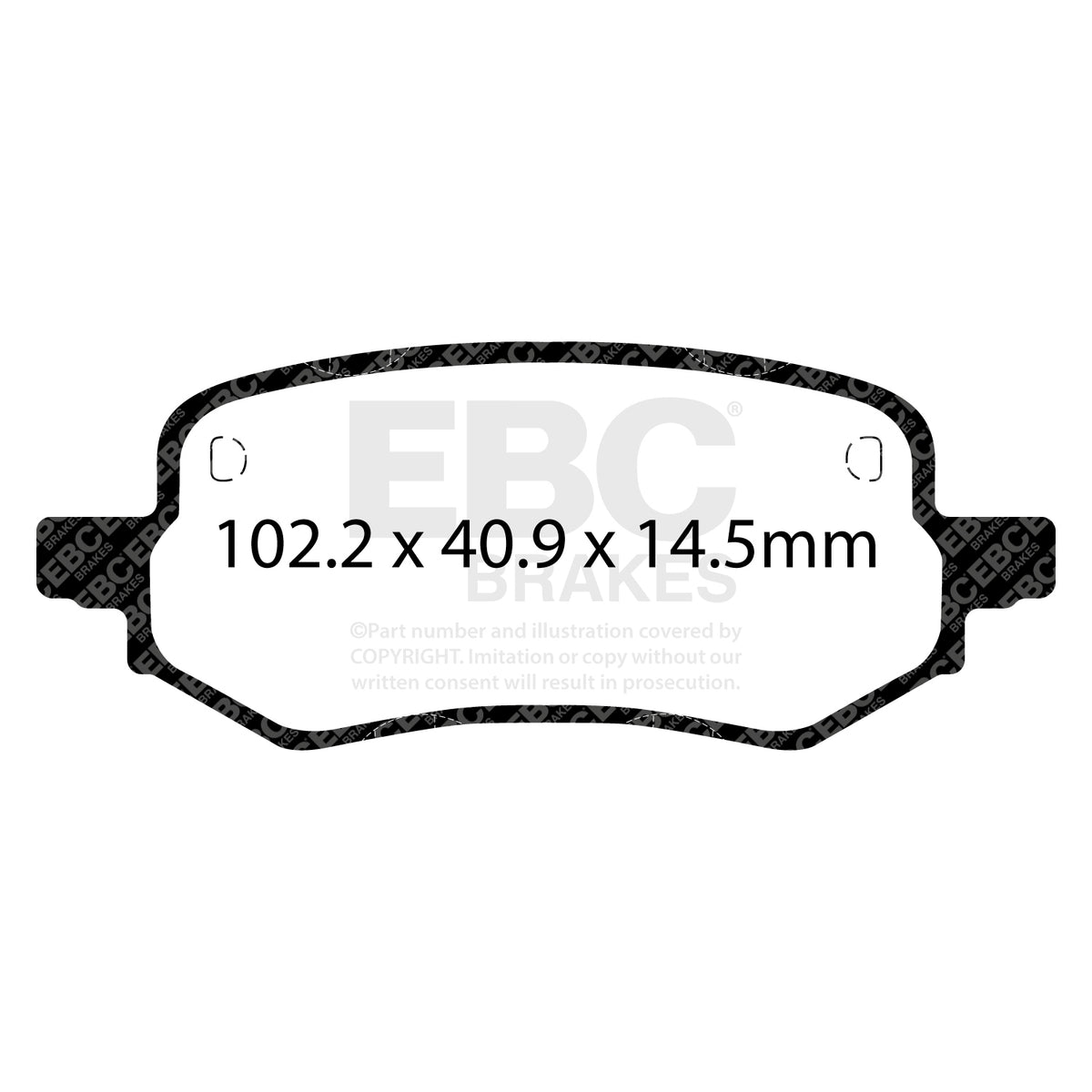 EBC Rear YellowStuff Brake Pads - Ford Puma / Ford Puma Gen-e (DP42432R) — view 2