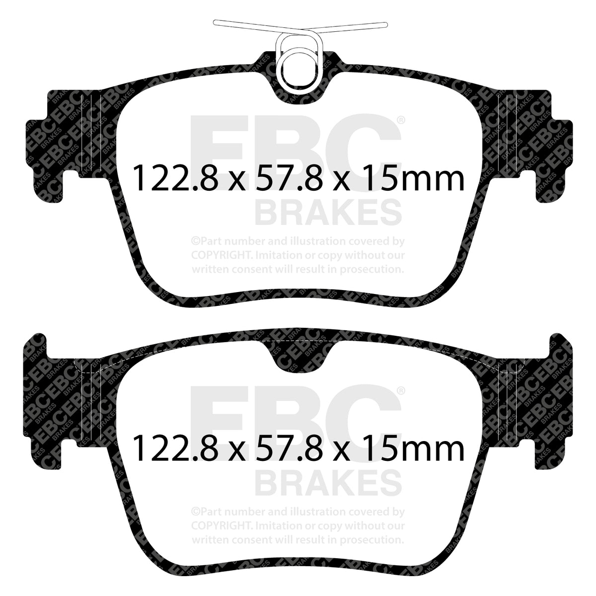 EBC Rear YellowStuff Brake Pads - Cupra Formentor / Skoda Octavia (NX) (DP42438R) — view 2