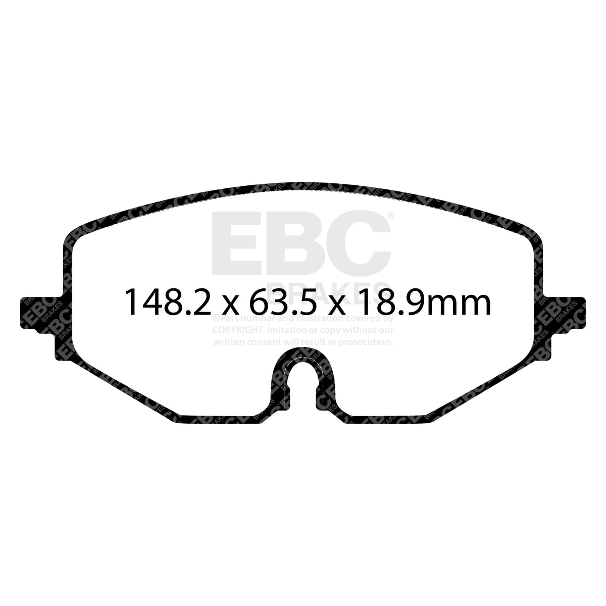 EBC Front GreenStuff Brake Pads - Volkswagen Golf / Seat Leon (KL) (DP22439) — view 2