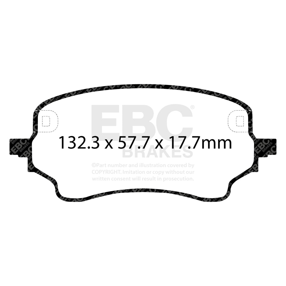 EBC Front GreenStuff Brake Pads - Ford Puma (DP22441) — view 2