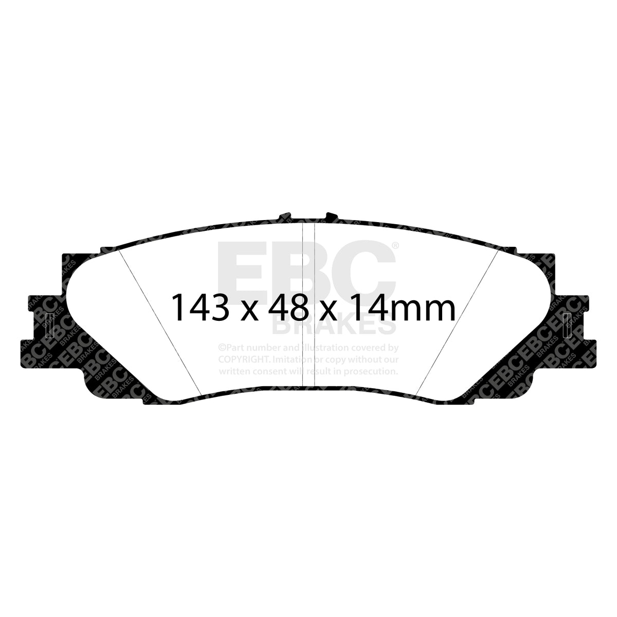 EBC Rear BlueStuff Brake Pads - Toyota Landcruiser (DP52461NDX) — view 2