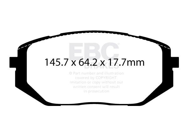 EBC Front Ultimax Brake Pads - Hyundai Ioniq 5 / Kia Ev6 (DPX2469)