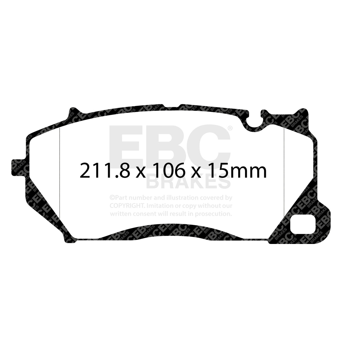 EBC Front BlueStuff Brake Pads - Bentley Flying Spur / Bentley Continental (DP52492NDX) — view 2