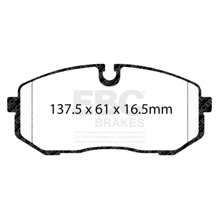 EBC Front Racing RP-X Brake Pads - Hyundai I20 N / Apracing Cp6561 (DP82500RPX) — view 2