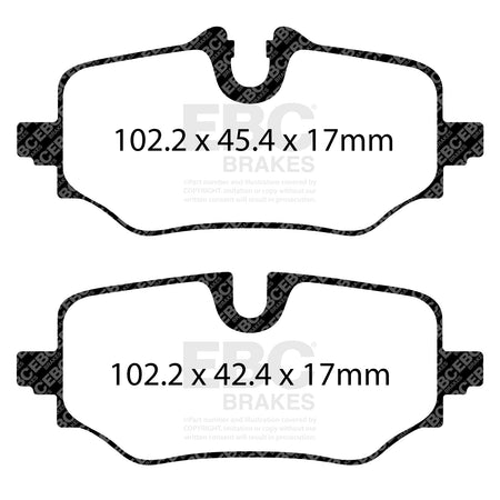 EBC Rear Ultimax Brake Pads - BMW X1 (U11) / Mini Countryman (U25) (DPX2507)