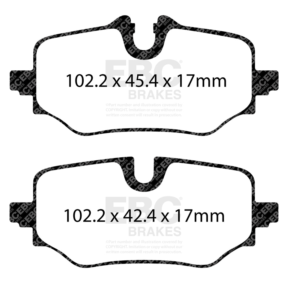 EBC Rear Ultimax Brake Pads - BMW X1 (U11) / Mini Countryman (U25) (DPX2507)