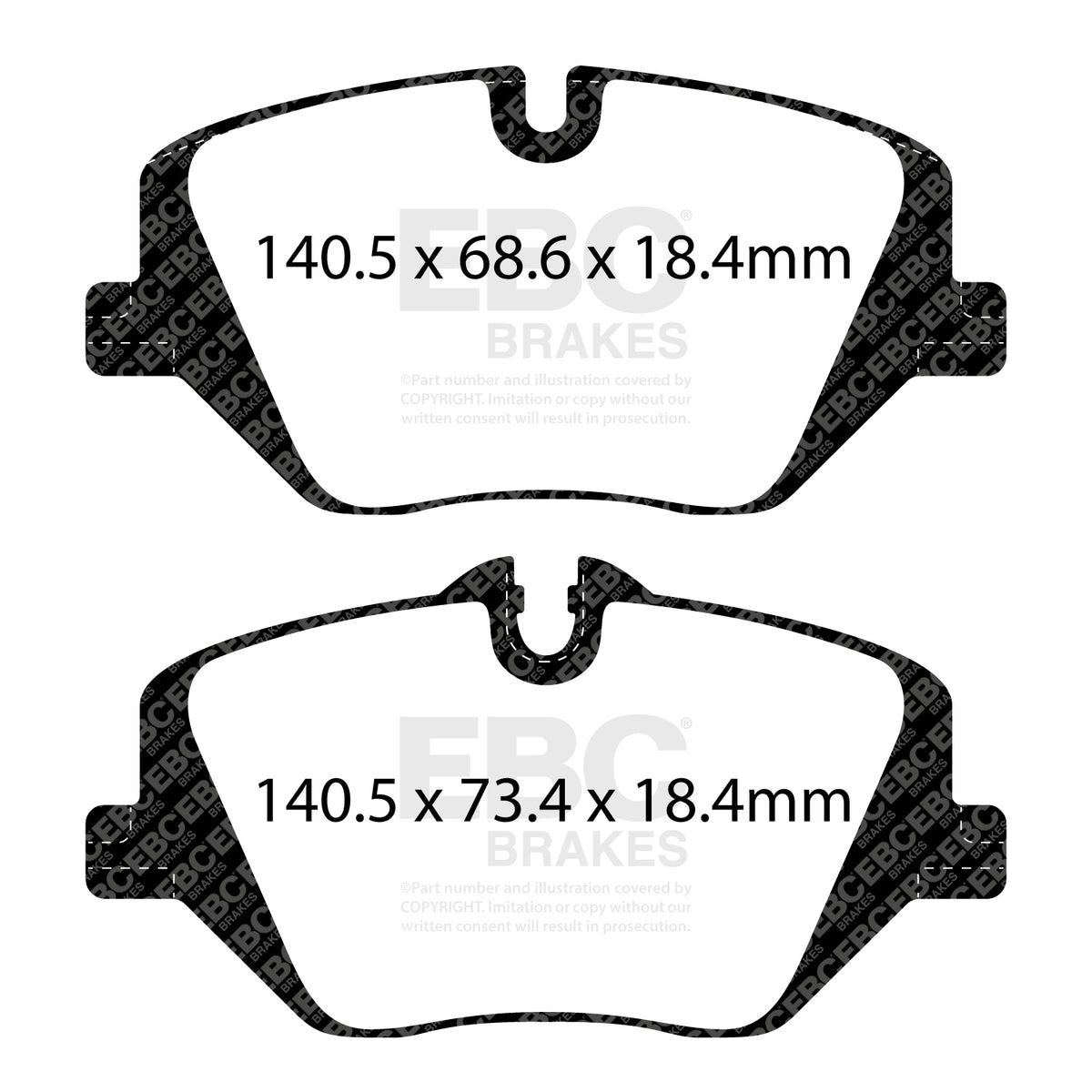 EBC Front Ultimax Brake Pads - BMW X1 (U11) / Mini Countryman (U25) (DPX2508)