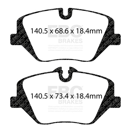 EBC Front Ultimax Brake Pads - BMW X1 (U11) / Mini Countryman (U25) (DPX2508)