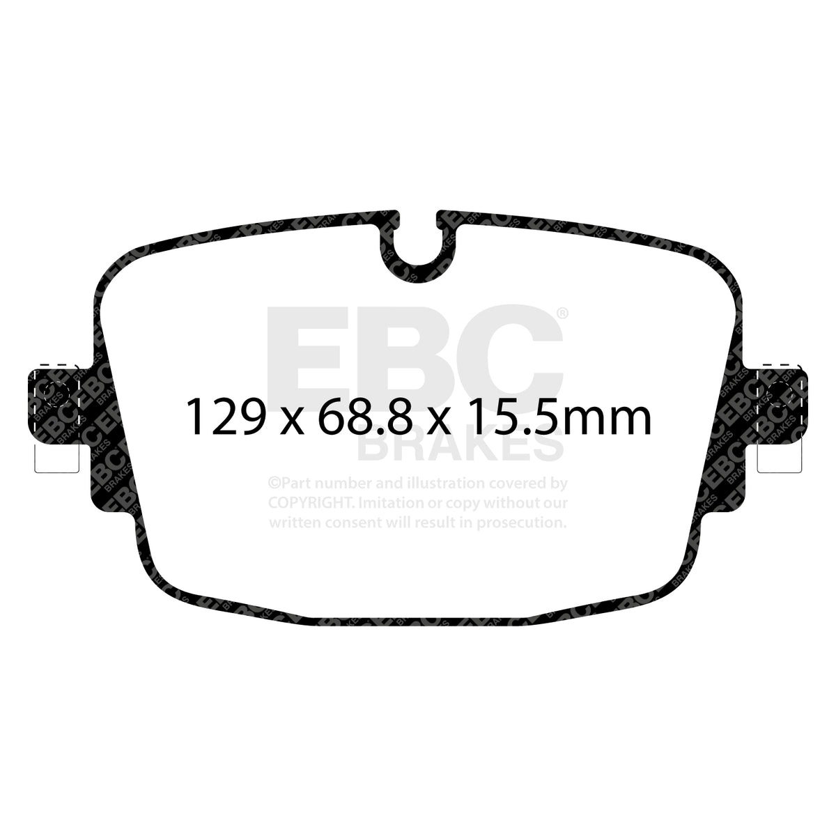 EBC Rear BlueStuff Brake Pads - Audi RS6 / Audi RS7 (DP52516NDX) — view 2