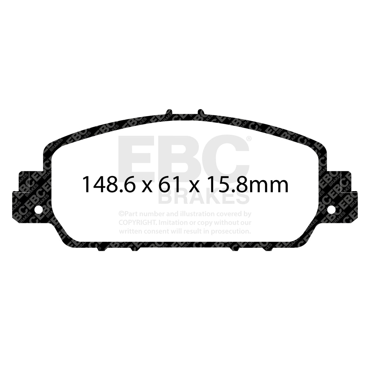EBC Front Ultimax Brake Pads - Honda HR-V (DPX3014) — view 2