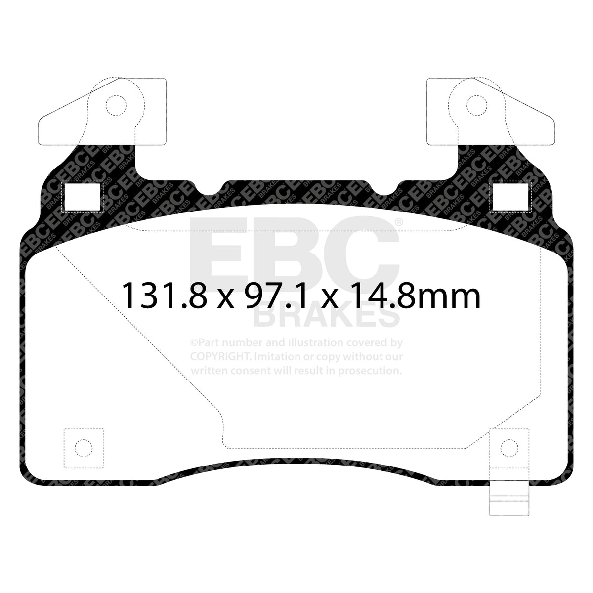 EBC Front Ultimax Brake Pads - Vauxhall Insignia Sport Tourer / Opel Insignia Grand Sport (DPX3028) — view 2