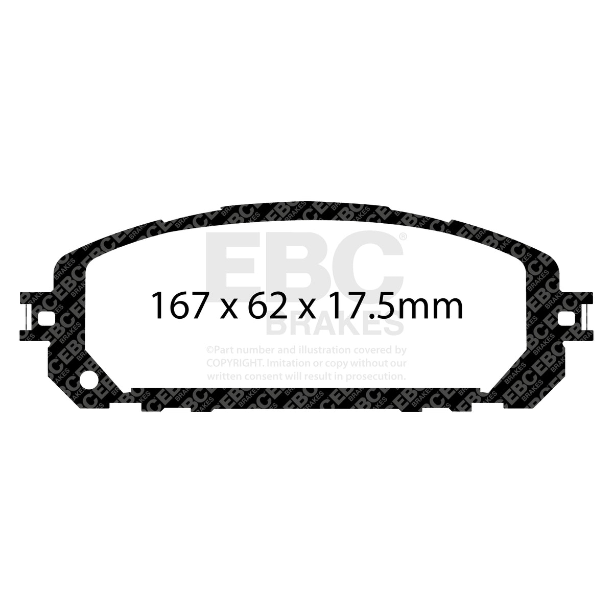 EBC Front YellowStuff Brake Pads - Jeep Cherokee (DP43030R) — view 2