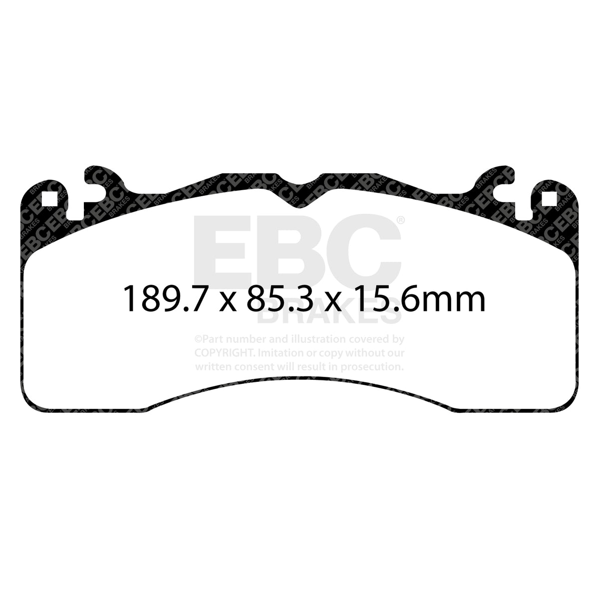 EBC Front BlueStuff Brake Pads - Ford Mustang (6th Generation) (DP53040NDX) — view 2
