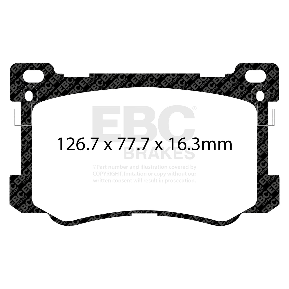 EBC Front RedStuff Brake Pads - Hyundai Genesis (DP33048C) — view 2