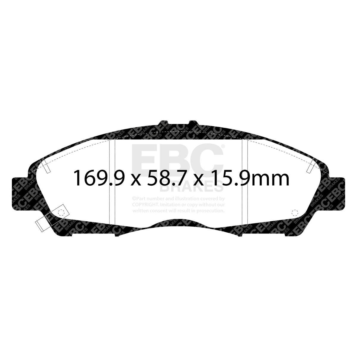 EBC Front GreenStuff Brake Pads - Cadillac Xt5 / Holden (australia And New Zealand) Acadia (DP63063) — view 2