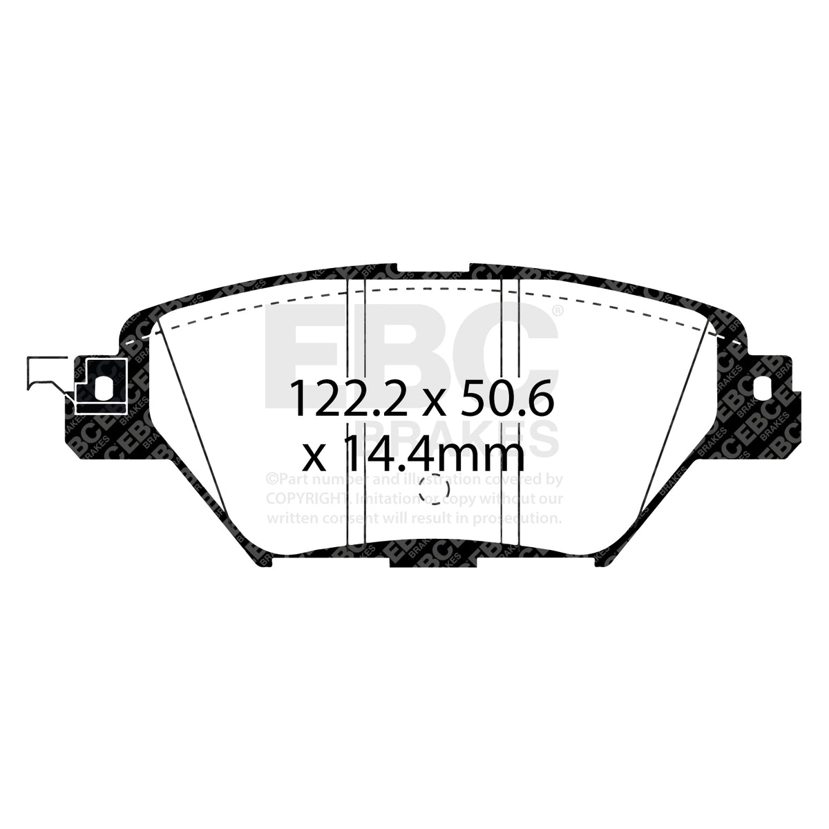 EBC Rear YellowStuff Brake Pads - Mazda CX-9 (usa Model) (DP43083R) — view 2