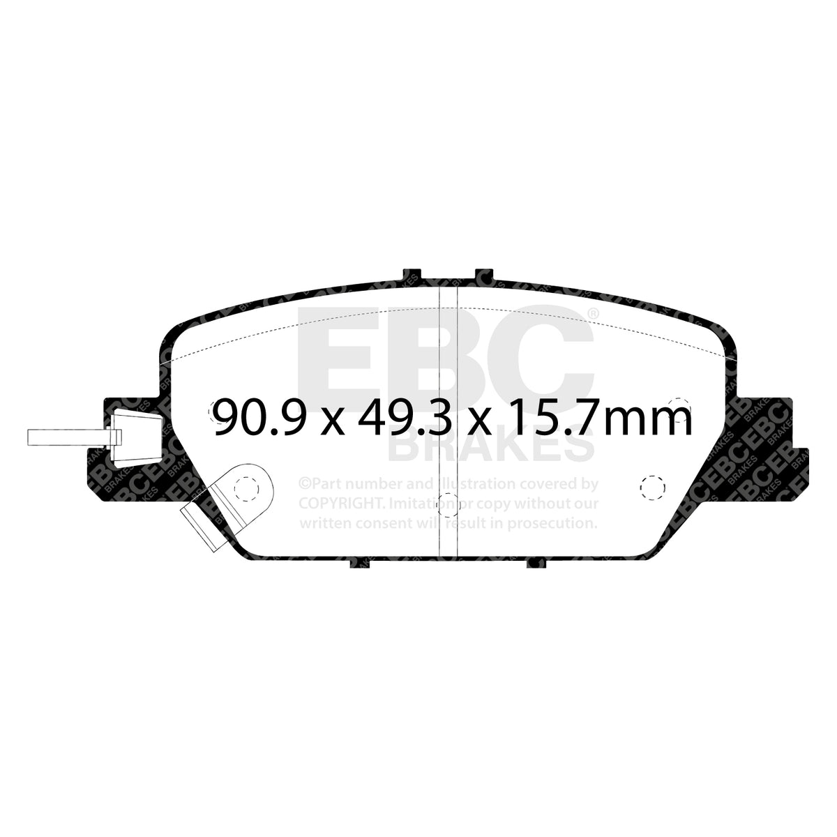 EBC Rear Ultimax Brake Pads - Honda CR-V (DPX3085) — view 2
