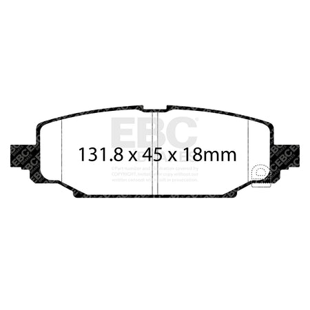 EBC Rear Ultimax Brake Pads - Jeep Wrangler (JL) (DPX3101) — view 2