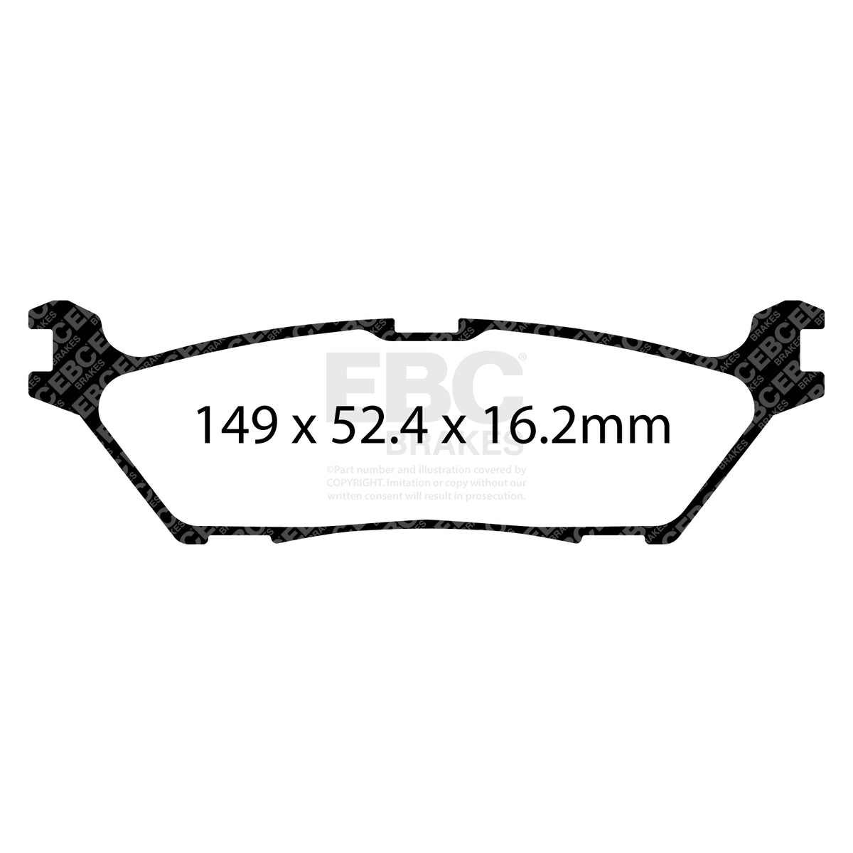 EBC Rear YellowStuff Brake Pads - Ford F150 (DP43142R) — view 2