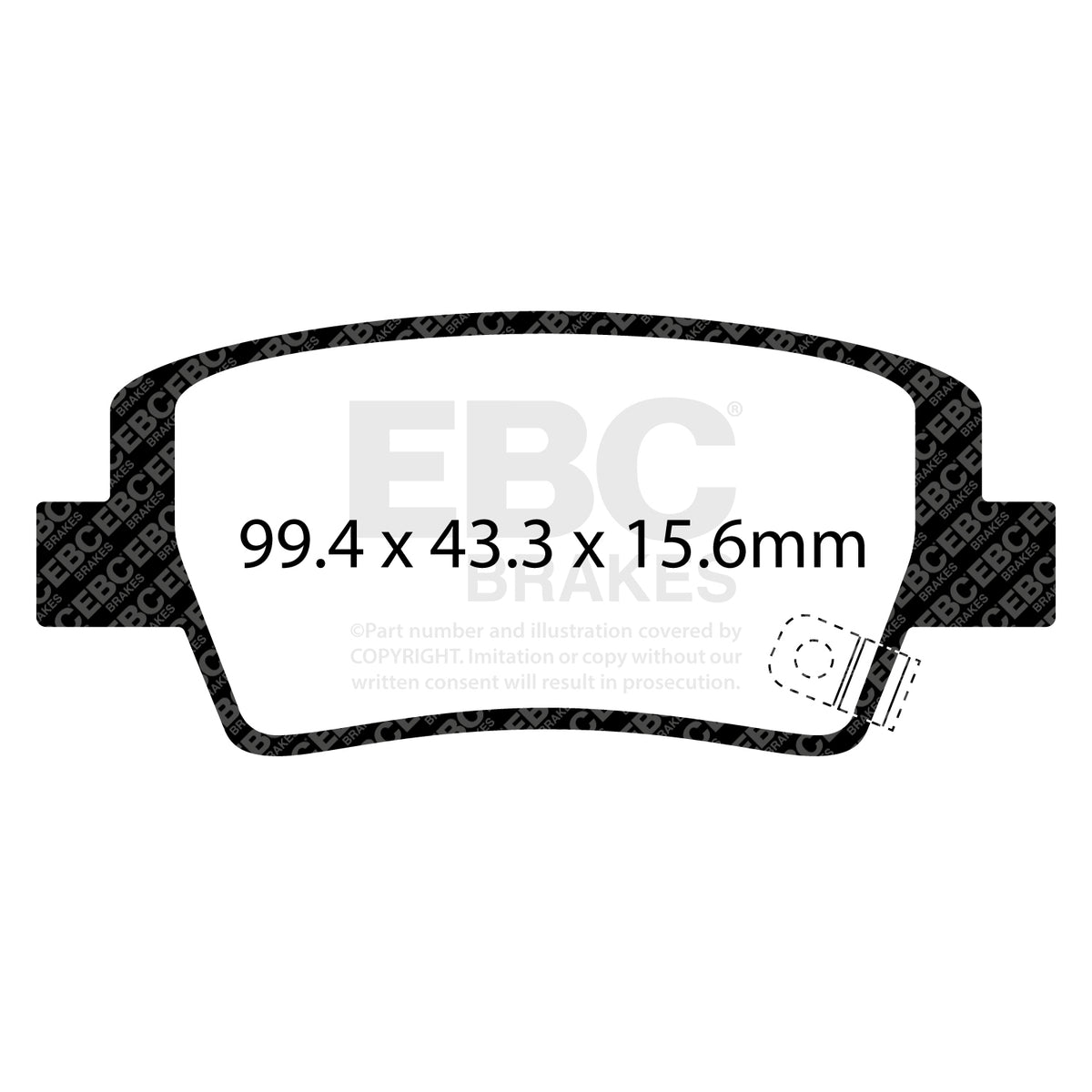 EBC Rear YellowStuff Brake Pads - Hyundai I20 N (DP43154R) — view 2