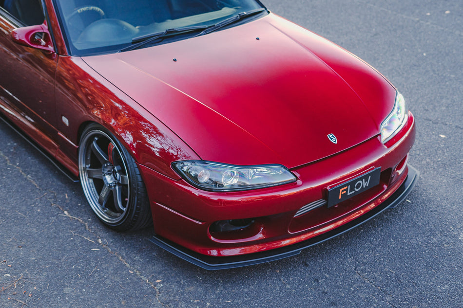 Flow Designs S15 / 200SX Front Lip Splitter Extensions (Pair - For Standard Front Bar)
