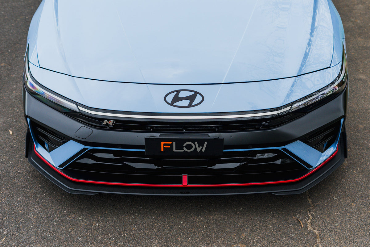 Flow Designs CN7 V2 Elantra N Sedan Facelift V2 - 2024+ Front Lip Splitter & Mounting Brackets (Pair)