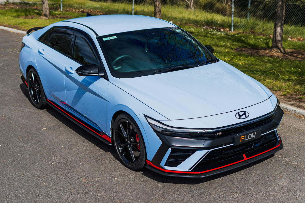 Flow Designs CN7 V2 Elantra N Sedan Facelift V2 - 2024+ Front Lip Splitter & Mounting Brackets (Pair)