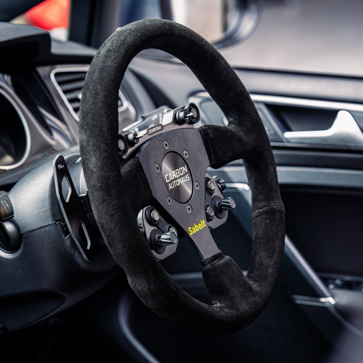 Sabelt SW - 633 330mm Ultra Suede Steering Wheel - Zestek Australia