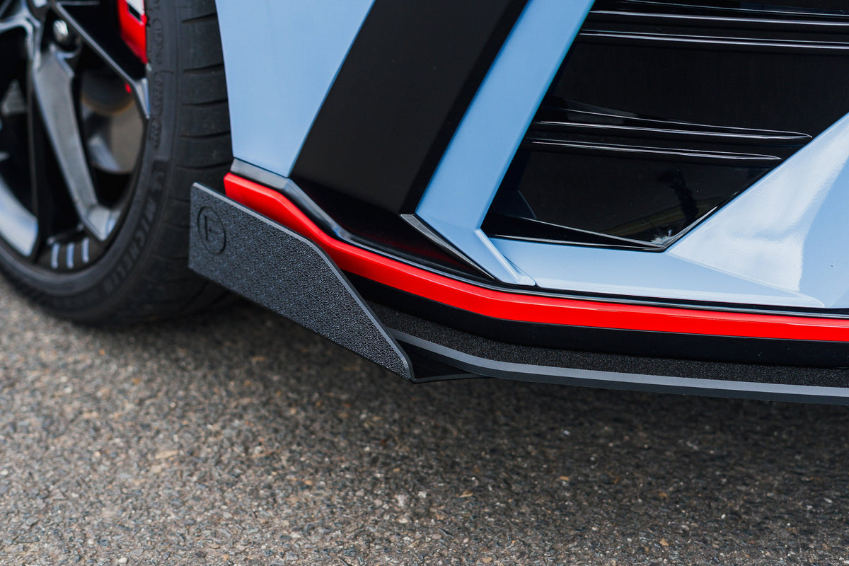 Flow Designs CN7 V2 Elantra N Sedan Facelift V2 - 2024+ Front Lip Splitter & Mounting Brackets (Pair)