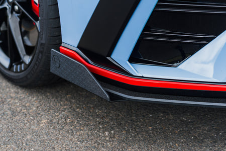 Flow Designs CN7 V2 Elantra N Sedan Facelift V2 - 2024+ Front Lip Splitter & Mounting Brackets (Pair)