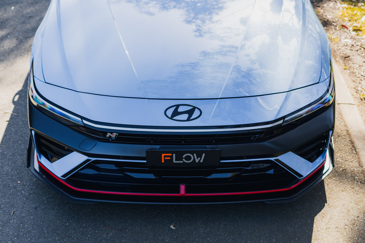 Flow Designs CN7 V2 Elantra N Sedan Facelift V2 - 2024+ Front Lip Splitter & Mounting Brackets (Pair)