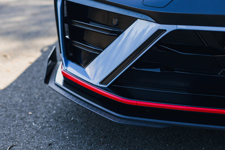 Flow Designs CN7 V2 Elantra N Sedan Facelift V2 - 2024+ Front Lip Splitter & Mounting Brackets (Pair)